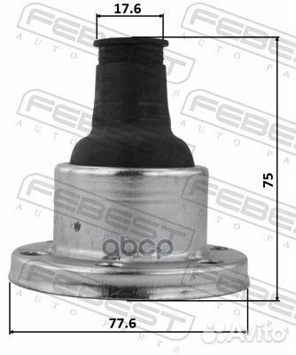 Пыльник шруса карданного вала 2715-XC90SA 2715