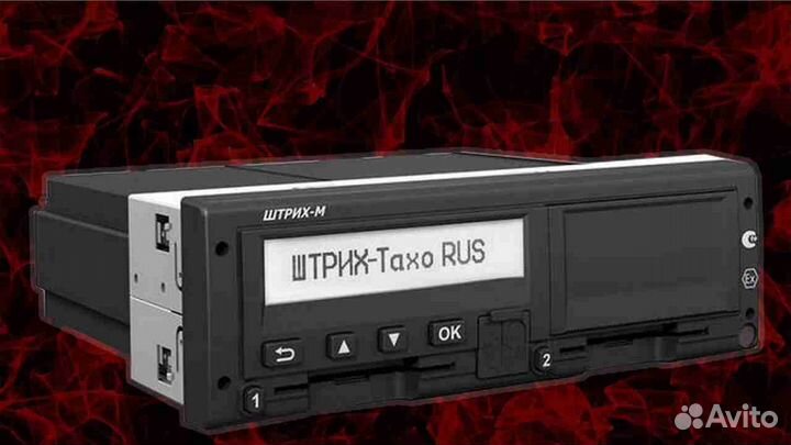 Тахограф Штрих с чипом скзи. Годовая гарантия
