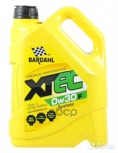 Моторное масло xtec 0W30 F син. (5л) Bardahl