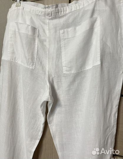Штаны la fabbrica del lino льняные белые