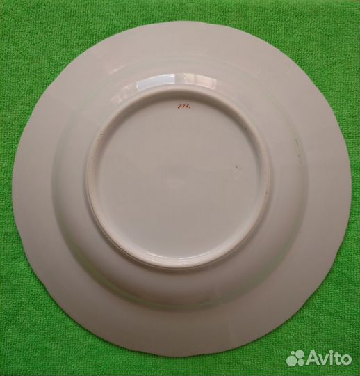 Фарфоровая тарелка -кузнецова- царизм