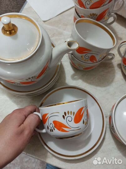 Чайный сервиз советский винтажный