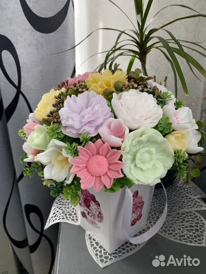 Букет из мыла (ручная работа)