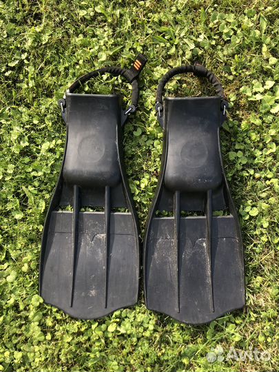 Ласты резиновые для дайвинга на пружине, XL и XXL