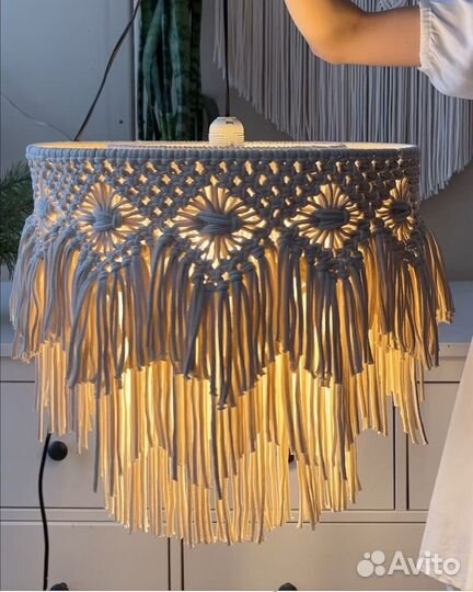 Абажур макраме