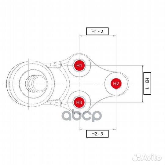 Cbmz44) Опора шаровая верхняяMazda BT-50 UR56