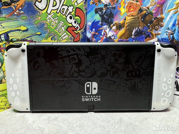 Прошитый Nintendo Switch Oled Splatoon