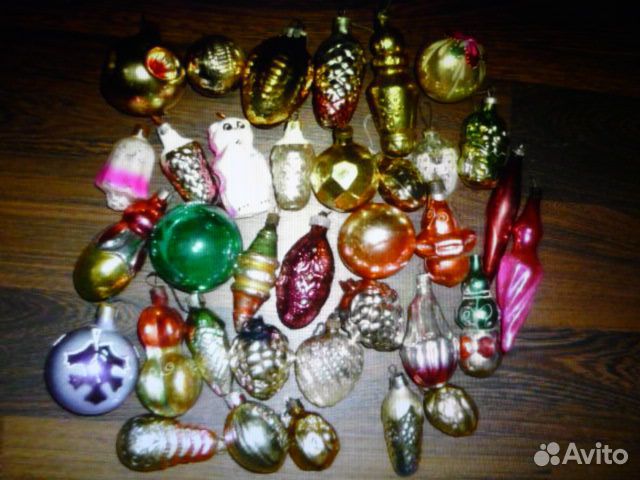 Набор игрушек для нового года 35 штук СССР (6 )