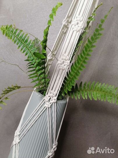 Кашпо подвесное макраме