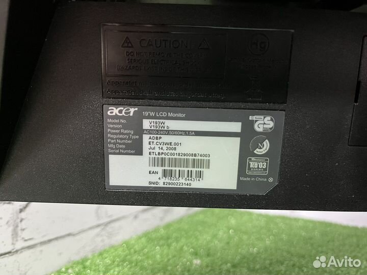 Монитор Acer V193W