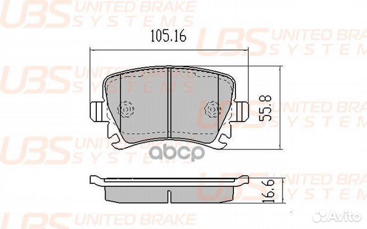Тормозные колодки skoda yeti 10/superb 10/VW