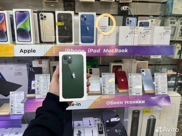 Новый Apple iPhone 13 128gb зелёный