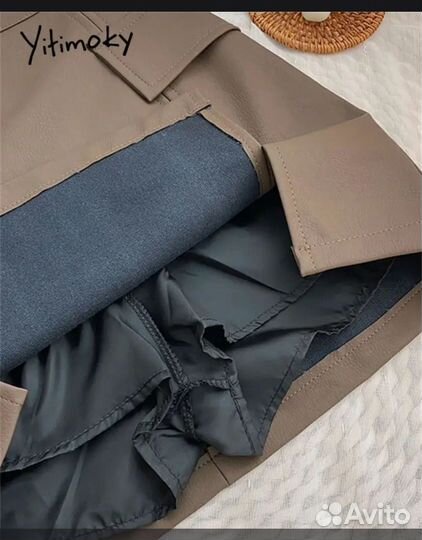 Кожаная юбка