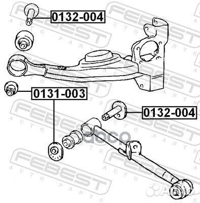 Втулка с эксцентриком toyota RAV4 00-05 зад.подв