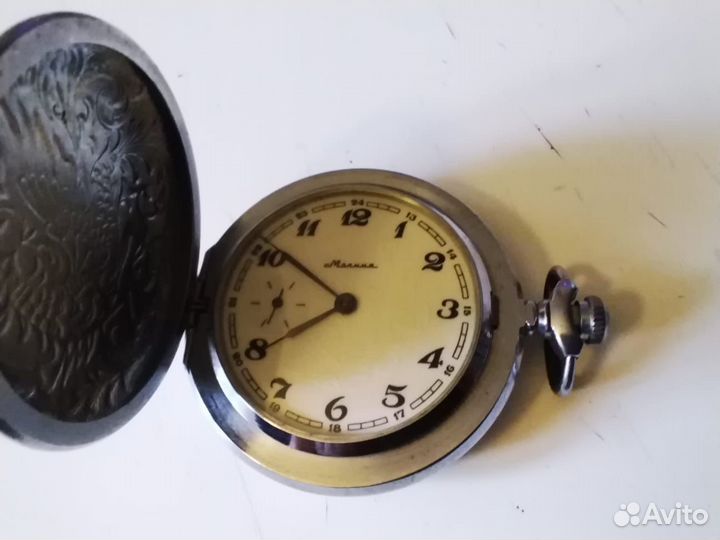 Часы карманные молния Жарптица СССР