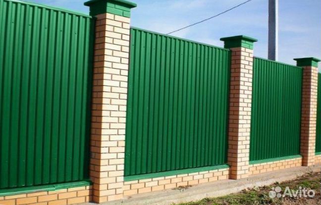 Забор из профнастила