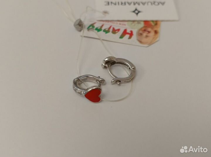 Детские серебряные серьги