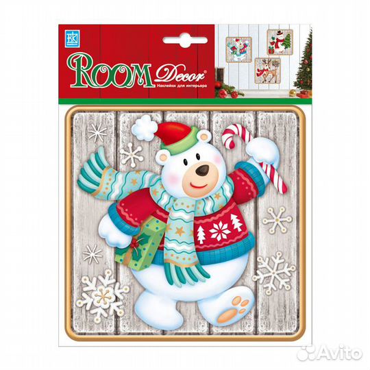 Наклейка roomdecor Мишка 18х18см, арт.PLX3203