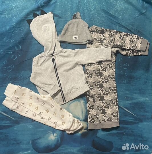 Детские вещи пакетом с комбинезоном