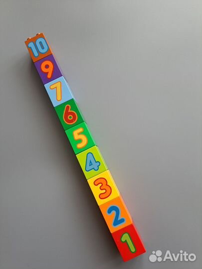 Lego duplo кубики с цифрами поштучно