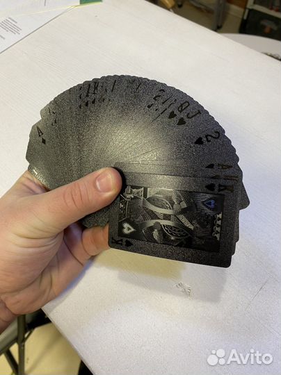 Черные пластиковые карты 54 шт (новые)