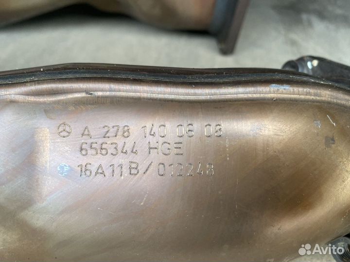 Труба выпускная Mercedes GLE 500 63AMG