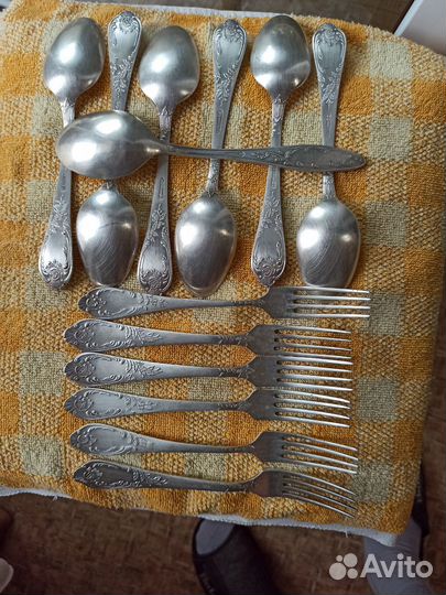 Ложки и вилки мельхиор