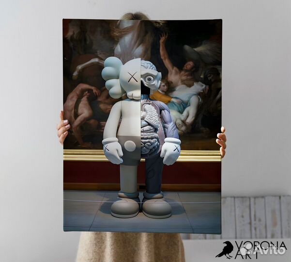 Картины/постеры на холсте Kaws в наличии /на заказ