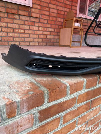 Губа на задний бампер solaris 21