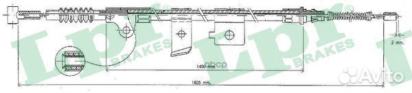 C0494B Трос ручного тормоза nissan primera (P10