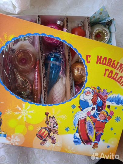 Елочные игрушки ретро СССР