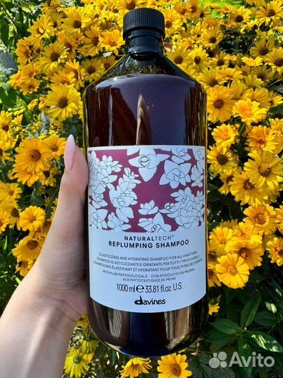 Davines replumping шампунь литр