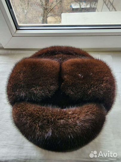 Норковая шапка мужская новая 58