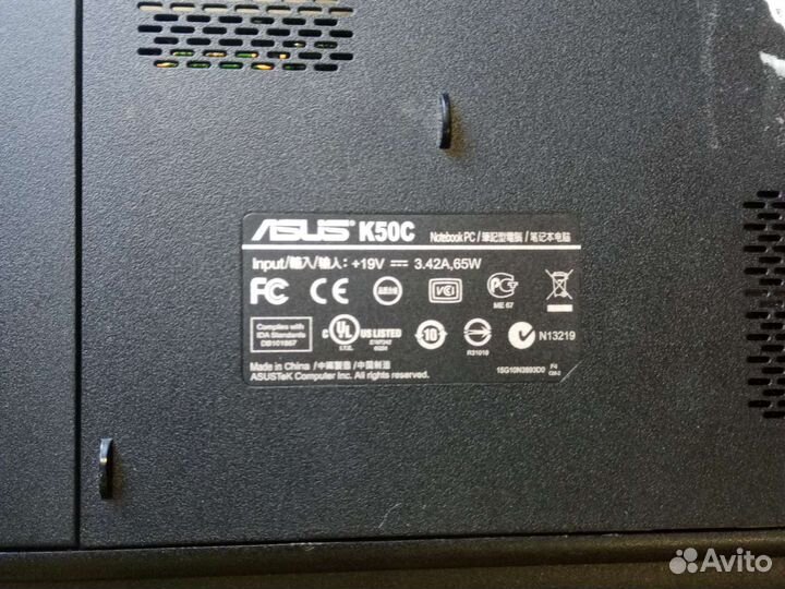Ноутбук Asus k50c на запчасти