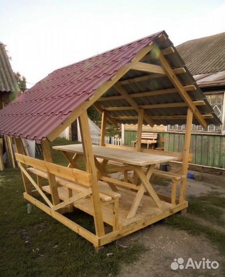 Дачные беседки деревянные