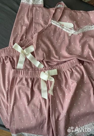 Розовая пижама 3в1