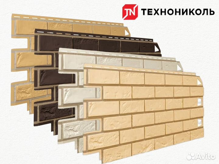 Фасадная панель темно-коричневый 1000х420мм