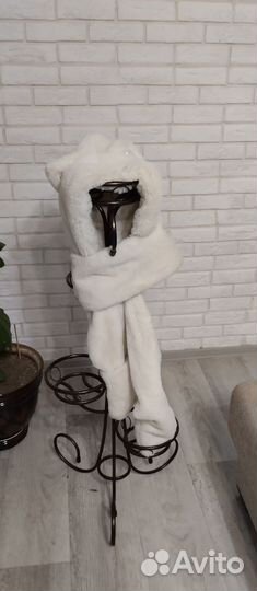 Шапка-шарф с кошачьими ушками