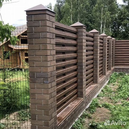 Заборы из евроштакетника