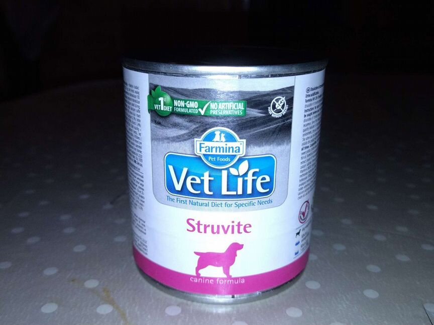 Корм для собак vet life struvite