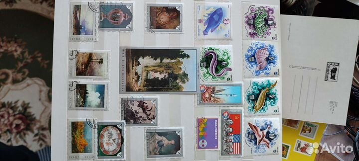 Советские марки и зарубежные