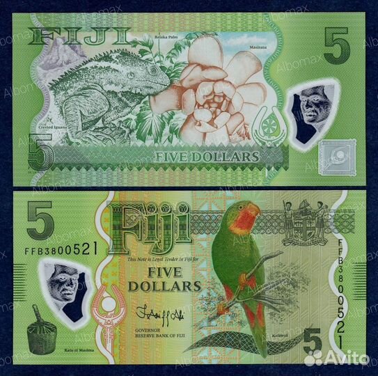 Банкноты Фиджи,Австралия,Самоа,Папуа,Соломны,Тонга