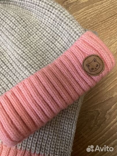 Аксессуары шапка шарф для девочки next H&M