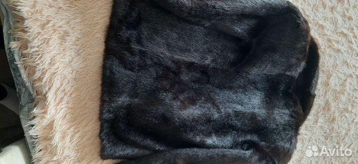Шуба норковая 46 48 черная автоледи