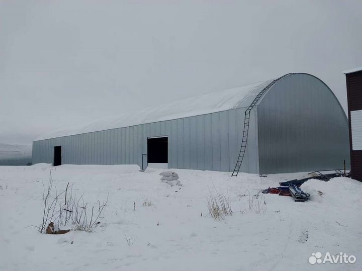 Арочный ангар тип «В» 18х30м