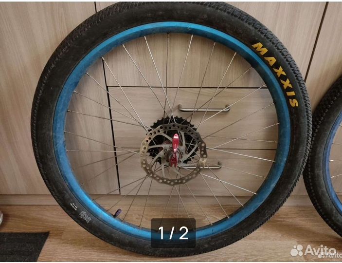 Колесо для велосипеда заднее в сборе 26