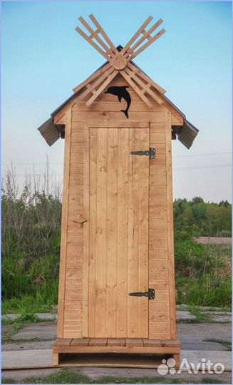 Дачный туалет с декором и установкой ORI