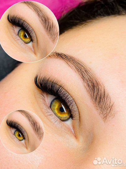 Наращивание ресниц оформление бровей