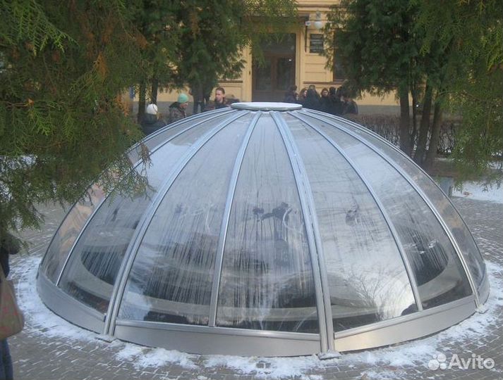 Стеклянный купол панорамный