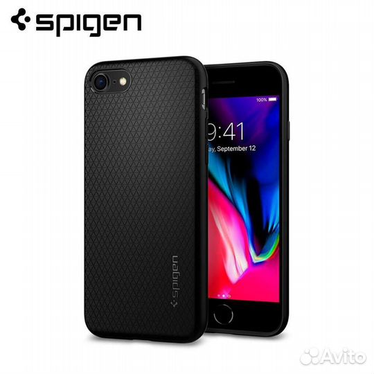 Чехол и стекло Spigen для iPhone 7/8/se2020/se2022